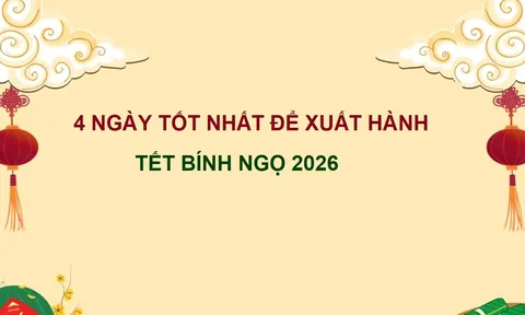 Đầu năm đi đúng hướng, bội thu Tài Lộc: 4 ngày xuất hành cát lành nhất Tết Bính Ngọ 2026