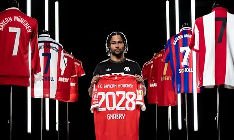 CHÍNH THỨC: Bayern trói chân trụ cột Gnabry đến năm 2028