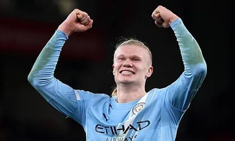 Haaland chỉ cần 22 lần chạm bóng để đánh sập Anfield