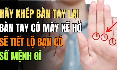 Khép bàn tay rồi đếm kẽ hở: Số giàu hay nghèo nhìn là biết hết