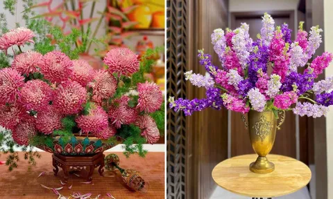 Mẹo cắm hoa nở đẹp, tươi lâu ngày Tết, để cả tuần vãn tươi rói