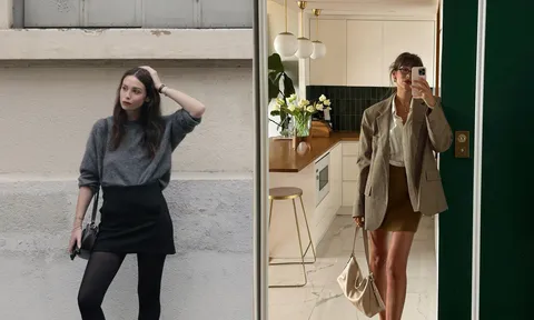 Phụ nữ Pháp mặc chân váy ngắn thế nào để luôn sang và tinh tế