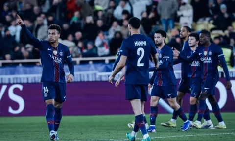 5 điểm nhấn Monaco 2-3 PSG: Kẻ đóng thế Doue rực sáng; Bước ngoặt thẻ đỏ