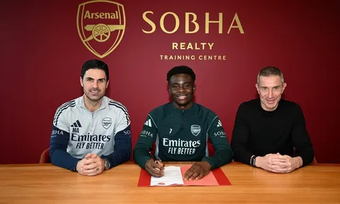 Arsenal chính thức trói chân Bukayo Saka thêm 5 năm