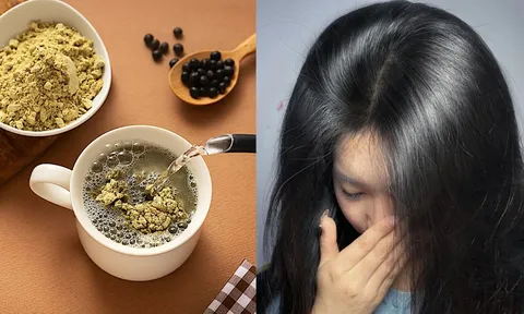 Cách dùng bột đậu đen chống rụng tóc, tóc con mọc lên đen nhánh
