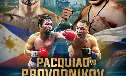 Manny Pacquiao tái xuất, đối đầu 'Rocky Siberia' Ruslan Provodnikov trong trận đấu biểu diễn