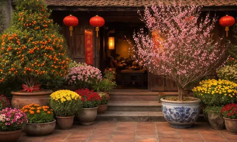  Vì sao tổ tiên thường trồng cây cảnh phía trước chứ không sau nhà?