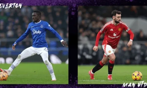 Soi trận Everton vs Man Utd: Bruno Fernandes lĩnh xướng hàng công Quỷ đỏ
