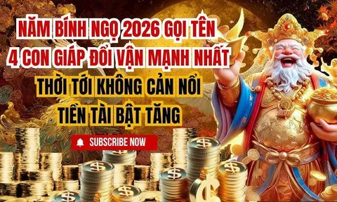Tiền -Tài Bật tăng: 3 con giáp giàu nhanh nhất năm Bính Ngọ