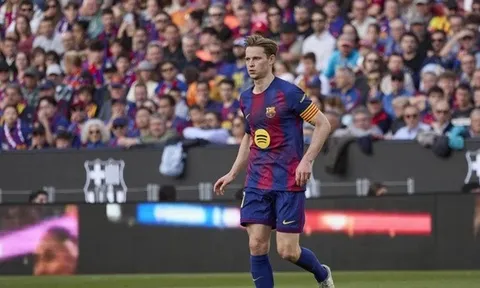 De Jong nghỉ 1 tháng, lỡ vòng 1/8 Champions League
