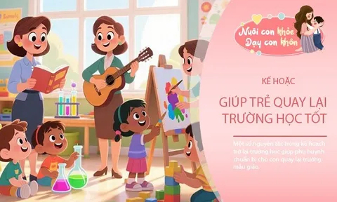 7 bước giúp trẻ vượt qua nỗi lo "khóc nhè", tự tin quay lại trường mẫu giáo sau Tết