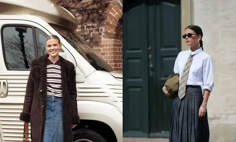 3 cách phối chân váy denim dài giúp phong cách trở nên hiện đại và dễ ứng dụng trong năm 2026