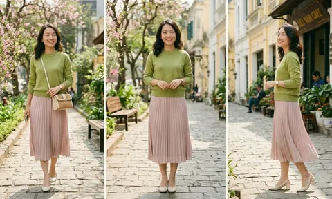 Cặp màu hồng – xanh “gây sốt” đầu xuân 2026: Công thức phối đồ tôn da trắng sáng, nâng tầm khí chất thanh lịch