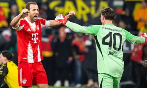 Harry Kane lập cú đúp, Bayern nhấn chìm "Bức tường vàng" để xây chắc ngôi đầu Bundesliga