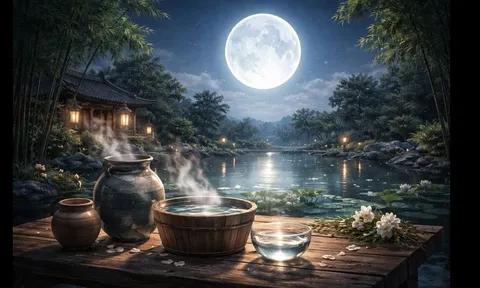 Vì sao người xưa phơi nước dưới ánh trăng rằm tháng Giêng? Ý nghĩa bất ngờ