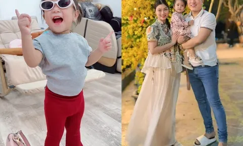 Con gái Thanh Trúc thích mặc quần "hút chân không" giống hệt Châu Khải Phong, "sao y" bố từ gương mặt đến tính cách