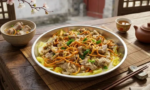 Món cải thảo hấp thịt heo 4 nguyên liệu: 15 phút là xong, mềm ngọt bất ngờ, ăn một miếng là mê