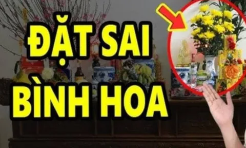 Vì sao khi thắp hương mùng 1, ngày rằm không nên đặt bình hoa bên trái?