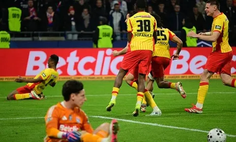 Lens loại Lyon khỏi Cúp Quốc gia Pháp sau loạt luân lưu