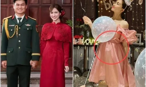 Hòa Minzy đã sinh con gái? Chồng quân nhân nói 2 từ gây chú ý