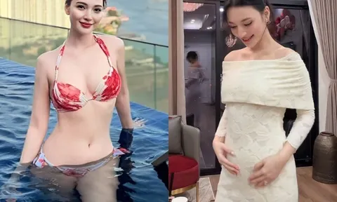 Mỹ nhân VTV đẹp như hoa hậu từng bị Việt Anh "từ chối tình cảm", giờ sống sướng, sắp sinh con với chồng doanh nhân