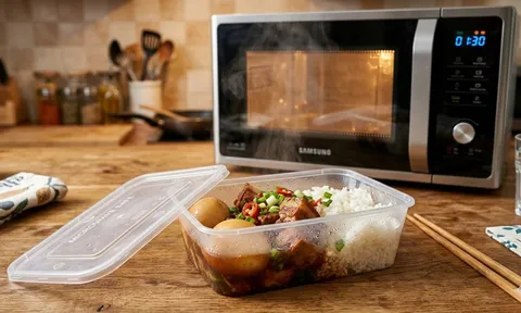 Hâm nóng đồ ăn trong hộp nhựa: Thói quen quen thuộc có thể khiến vi nhựa tích tụ trong não