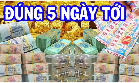 5 ngày tới may mắn Trúng Số Liên Tiếp: 3 tuổi đời sang trang mới, đếm tiền mỏi tay