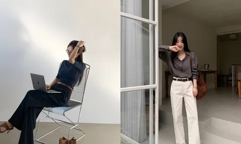 4 cách phối quần ống rộng giúp phong cách thanh lịch và tôn dáng