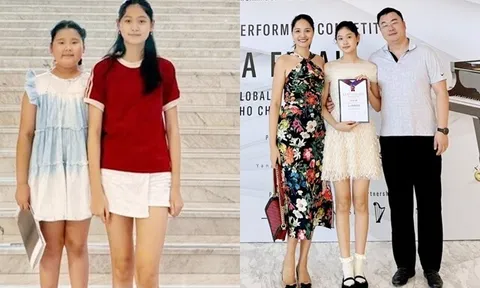 2 con gái lai Trung Quốc của Hoa hậu Hương Giang "nổi bần bật" so với các bạn, siêu mẫu Hà Anh khen hết lời