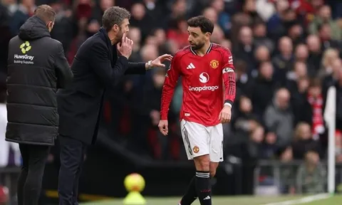 Man Utd hồi sinh nhờ dấu ấn của Michael Carrick và Bruno Fernandes