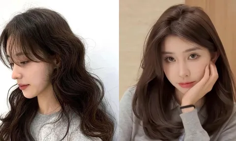 Những kiểu tóc uốn lơi ngang vai thanh lịch