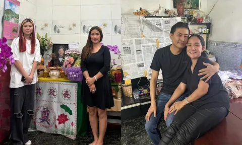 NSƯT Cát Tường đưa con gái đi thắp nhang viếng NSƯT Quý Bình, thương cảnh mẹ ruột cố nghệ sĩ chịu nỗi đau mất con