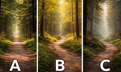 Quiz: Nhìn 3 con đường vắng, bạn chọn lối nào? Lựa chọn tiết lộ bản lĩnh thật sự của bạn