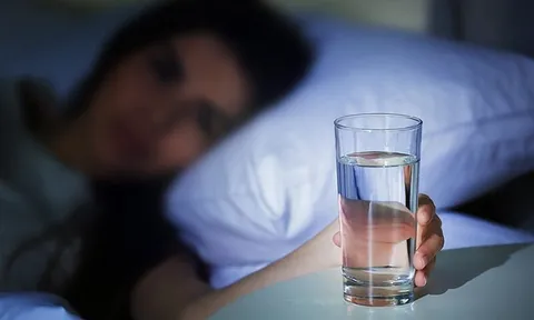 Tối trước khi ngủ có nên uống nước không?