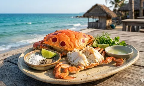 Loài cua có hoa văn lạ ở Phú Quý: Nhìn một lần là nhớ, ăn một lần là tìm lại