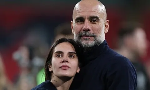 Pep Guardiola ôm con gái giữa tin đồn chia tay Man City