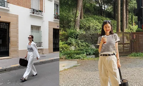 Quần trắng trở lại mạnh mẽ trong tủ đồ mùa hè