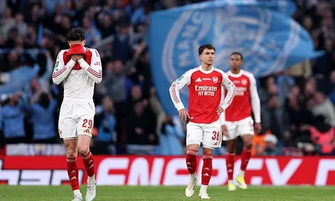 Sự hèn nhát trước Man City gióng hồi chuông báo động cho Arsenal