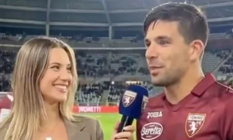 Sự thật clip Giovanni Simeone "né" nữ phóng viên nóng bỏng