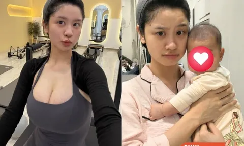 Mỹ nữ Thanh Hóa là con gái Giám đốc nhà hát, khoe dáng nuột cùng vòng một căng tràn sau sinh con cho chồng đại gia