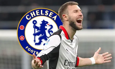 Chelsea đàm phán chiêu mộ trung vệ giội bom của AC Milan