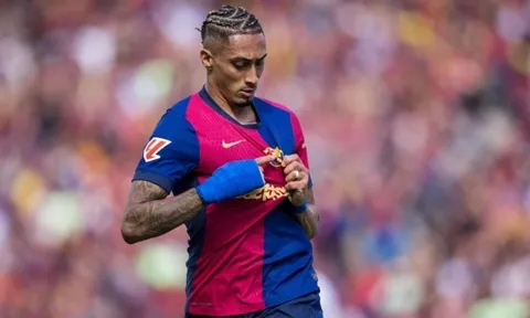 Raphinha nguy cơ lỡ trận gặp Atletico tại Champions League
