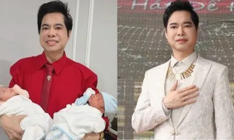 Ngọc Sơn lên chức bố ở tuổi U60, là một cặp song sinh?