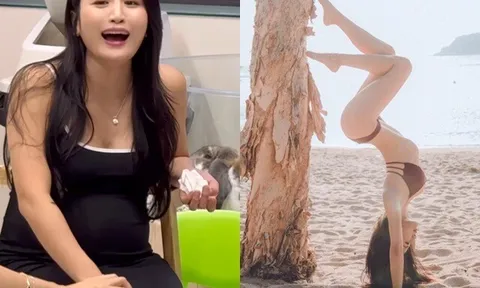 Cô giáo yoga nổi tiếng mang bầu 8 tháng vô tình ăn phải thịt lợn sống, lập tức làm một hành động được bác sĩ khen