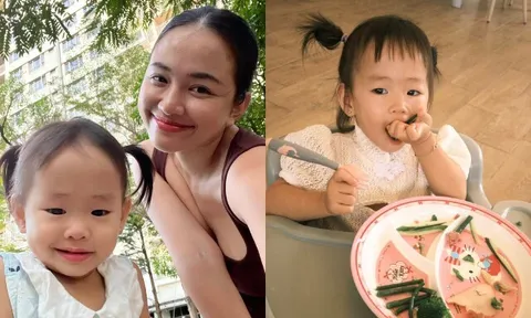 Bé gái Vbiz sinh ra bị ruột nằm ngoài bụng, chào đời 2 tuần đã làm đại phẫu, nay thành "bà hoàng meme" cực đáng yêu