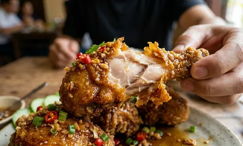 Cách làm gà chiên nước mắm giòn rụm – món ăn ai cũng mê, ăn là ghiền ngay từ lần đầu