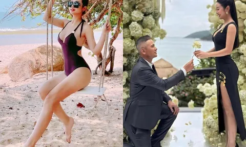 Hoa hậu Việt U45 mê khoét sâu khoe đường cong cực phẩm, được chồng đại gia chiều như "bà hoàng"