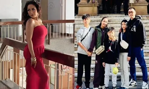 Cô giáo Hải Phòng nổi tiếng cả nước sóng sánh da nâu đầy gợi cảm, cho 3 con học trường quốc tế đắt hơn ở Úc