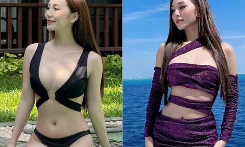 Hot girl mặc trên xẻ sâu, dưới ngắn cũn khoe vòng 1 "ná thở", U30 sống giàu sướng chuẩn "phú bà"