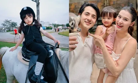 Con gái lớn nhà Đông Nhi được mẹ chi tiền "khủng" cho học cưỡi ngựa, ngoại hình như "đúc một khuôn" từ bố Ông Cao Thắng